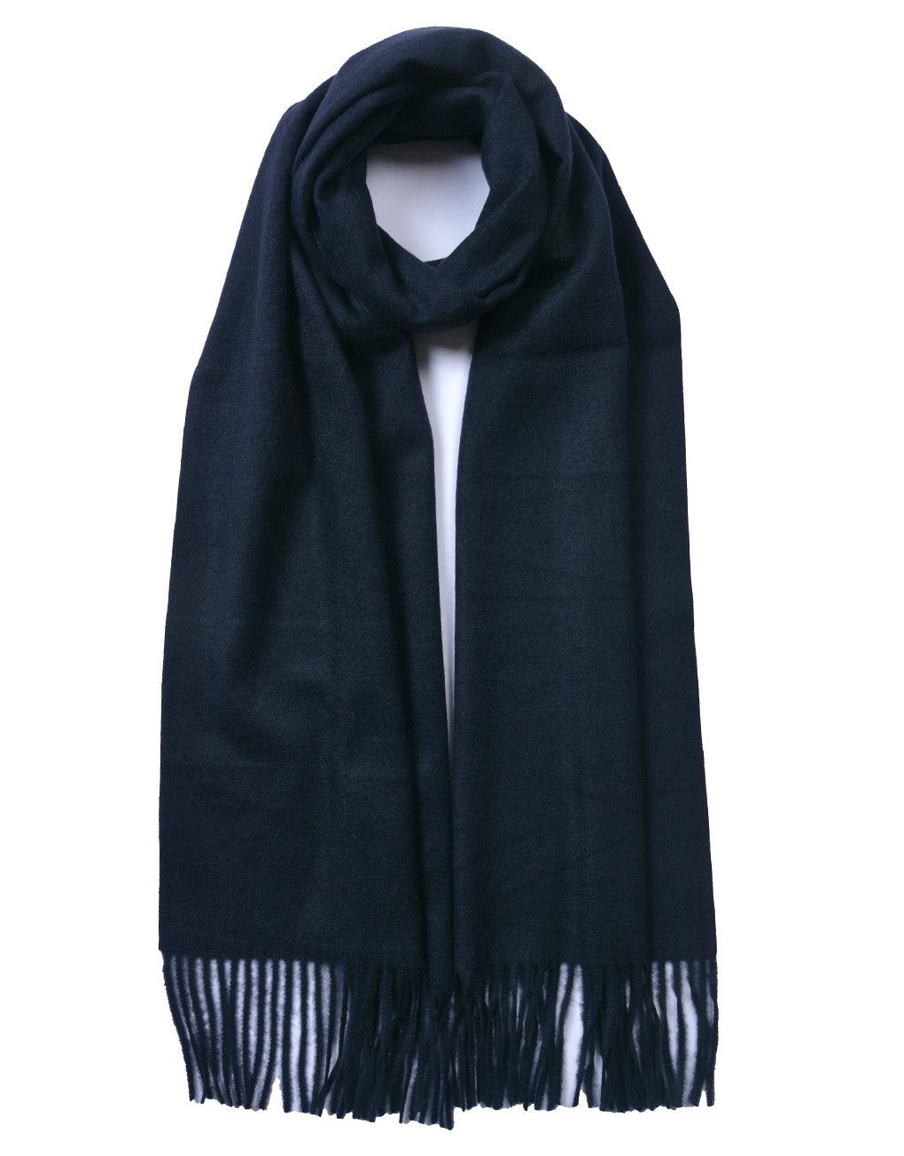 Cashmere Navy Scarf