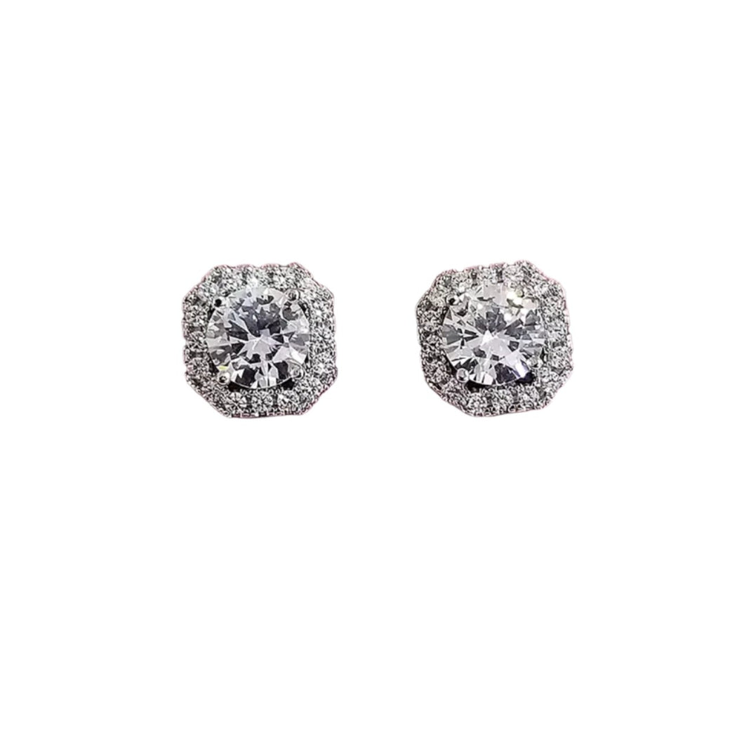 Diamanté Stud Earrings