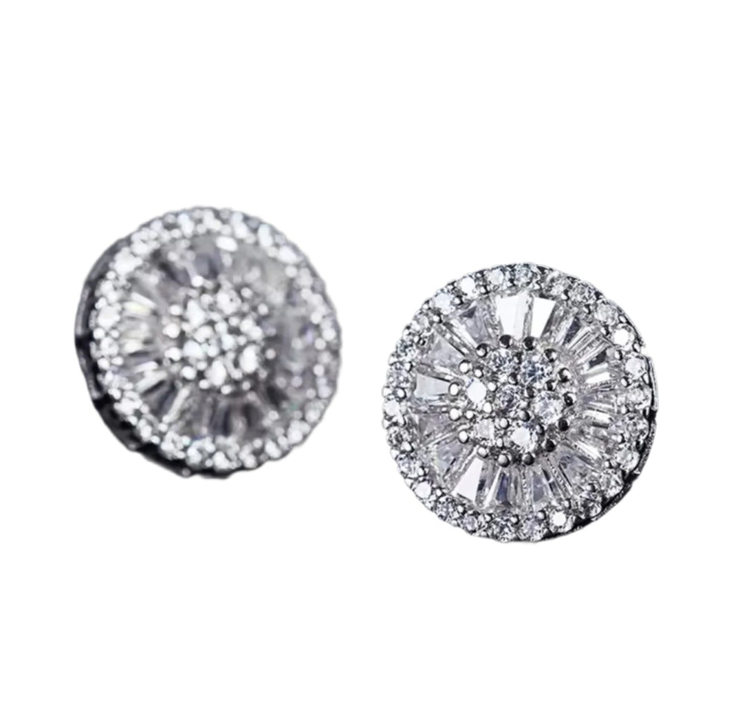 Round Diamante Earrings