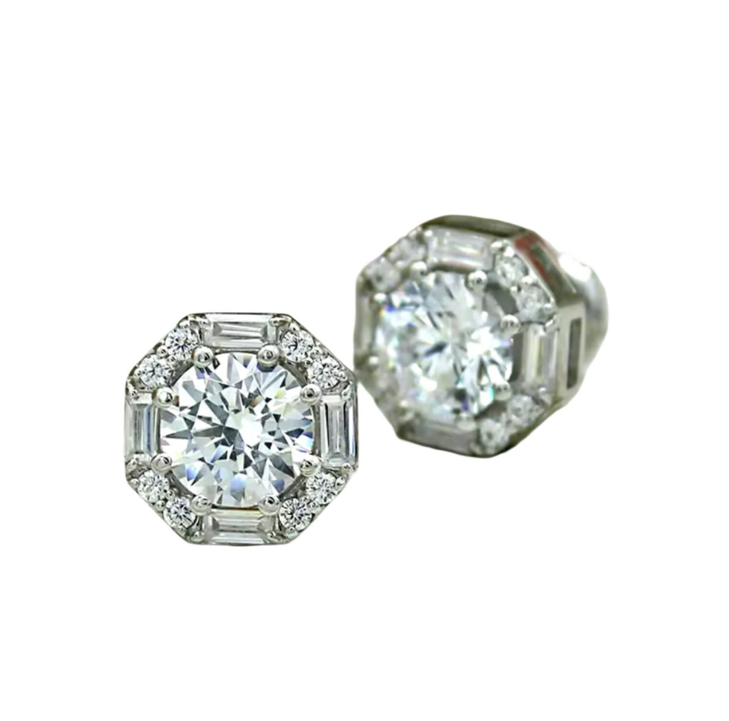 Diamanté Stud Earrings