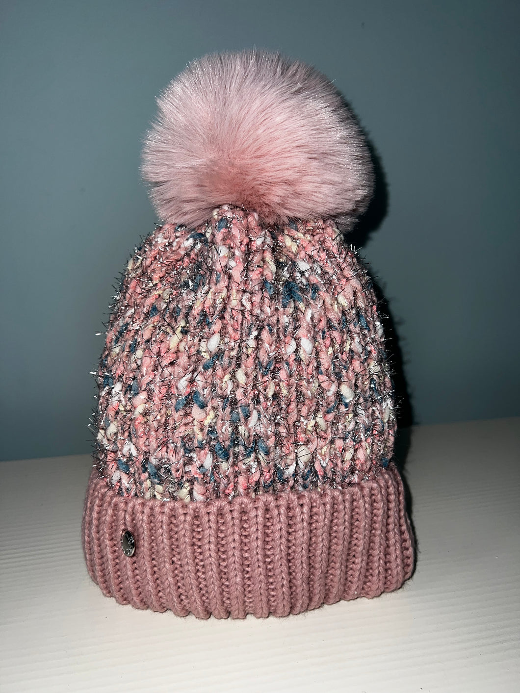 Equilibrium Pink Silver Fleck Hat