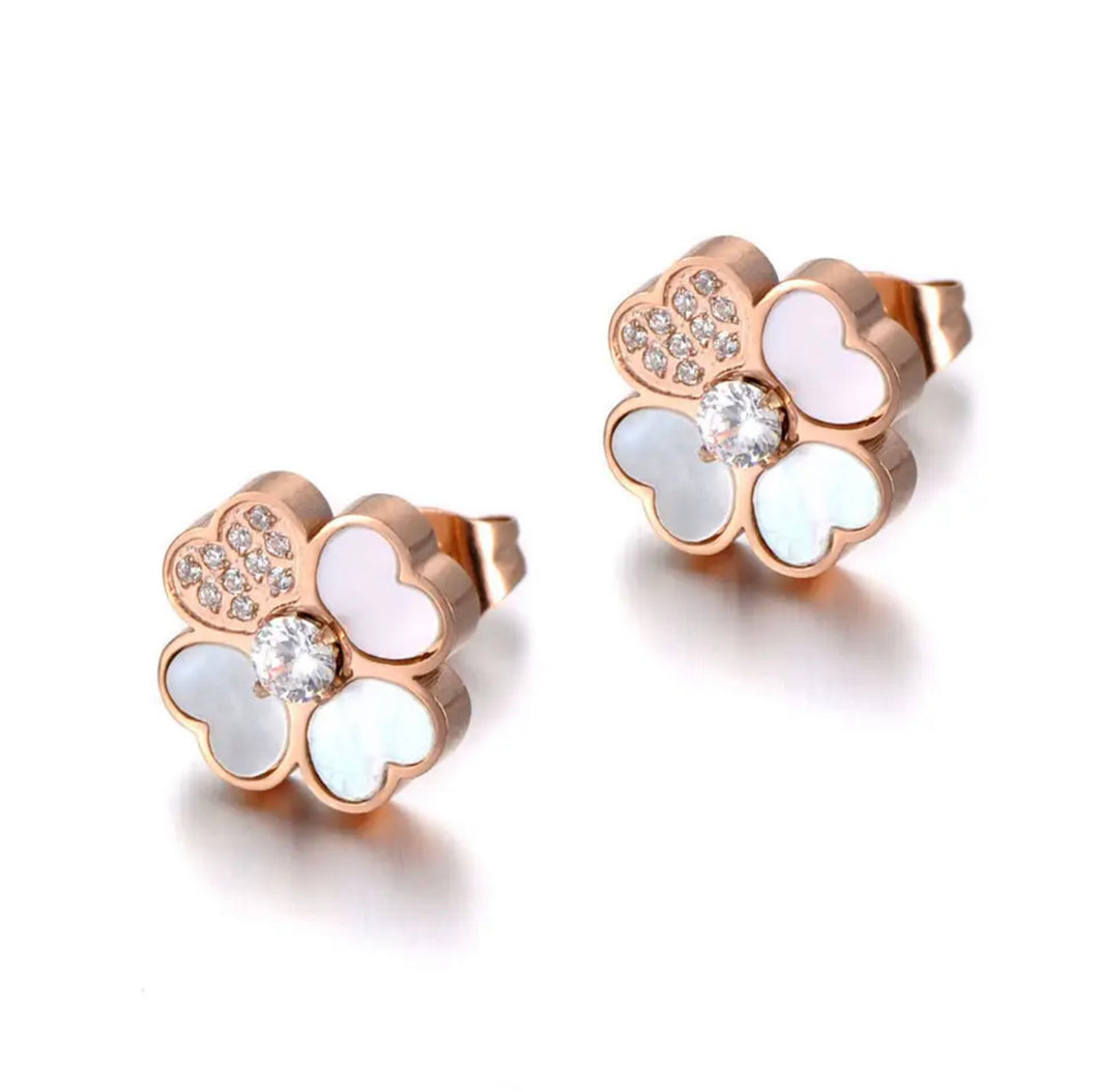 Rose Clover Earrings