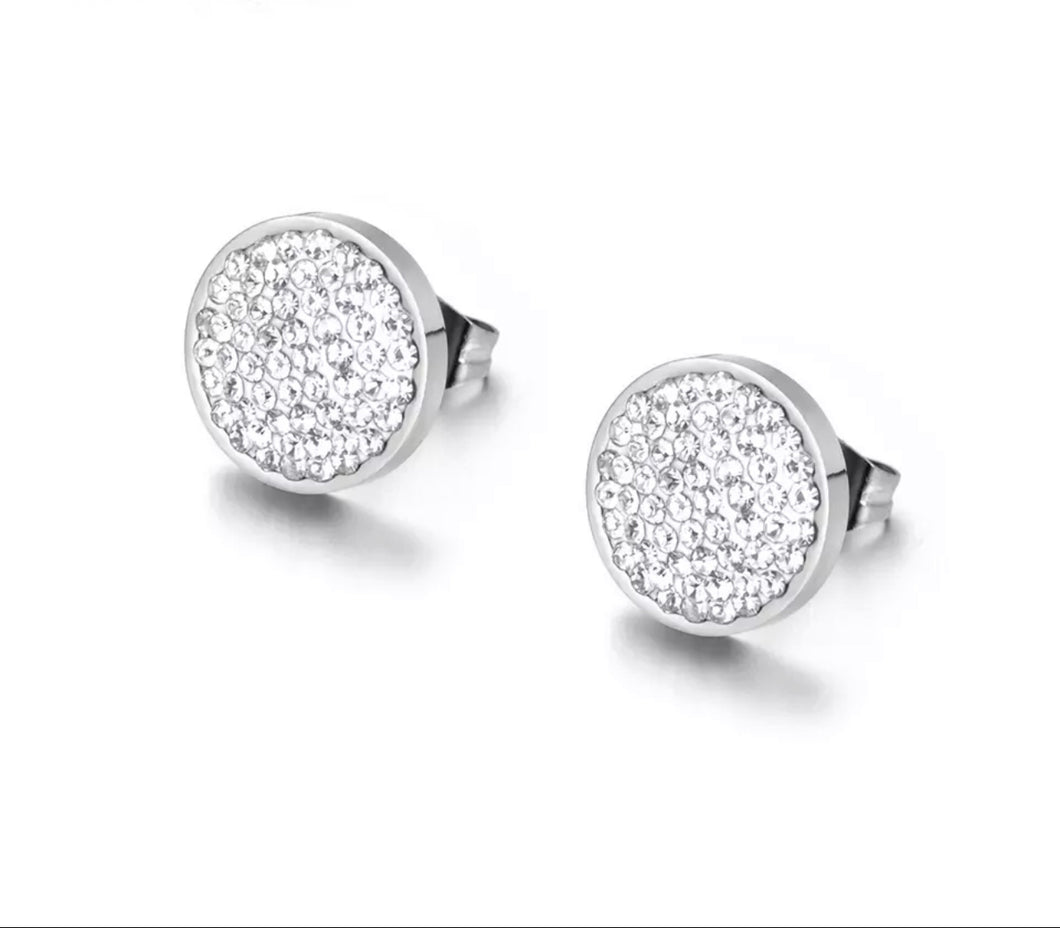 Pave Set Stone set Earrings