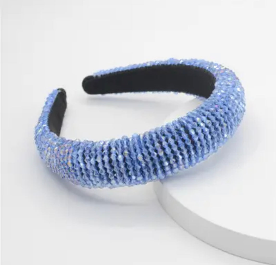 Pale Blue Crystal Headband